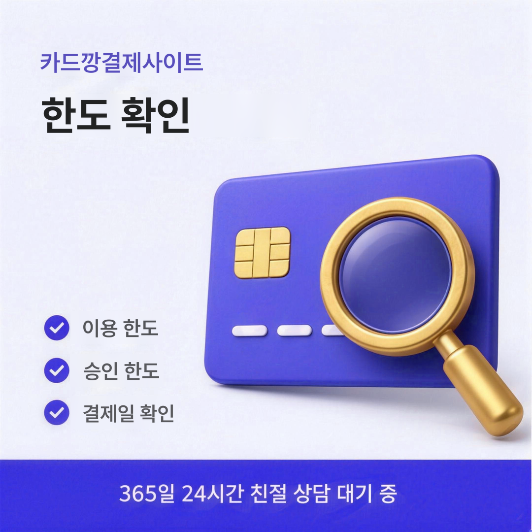 다음머니 카드깡결제사이트 한도 확인 안내